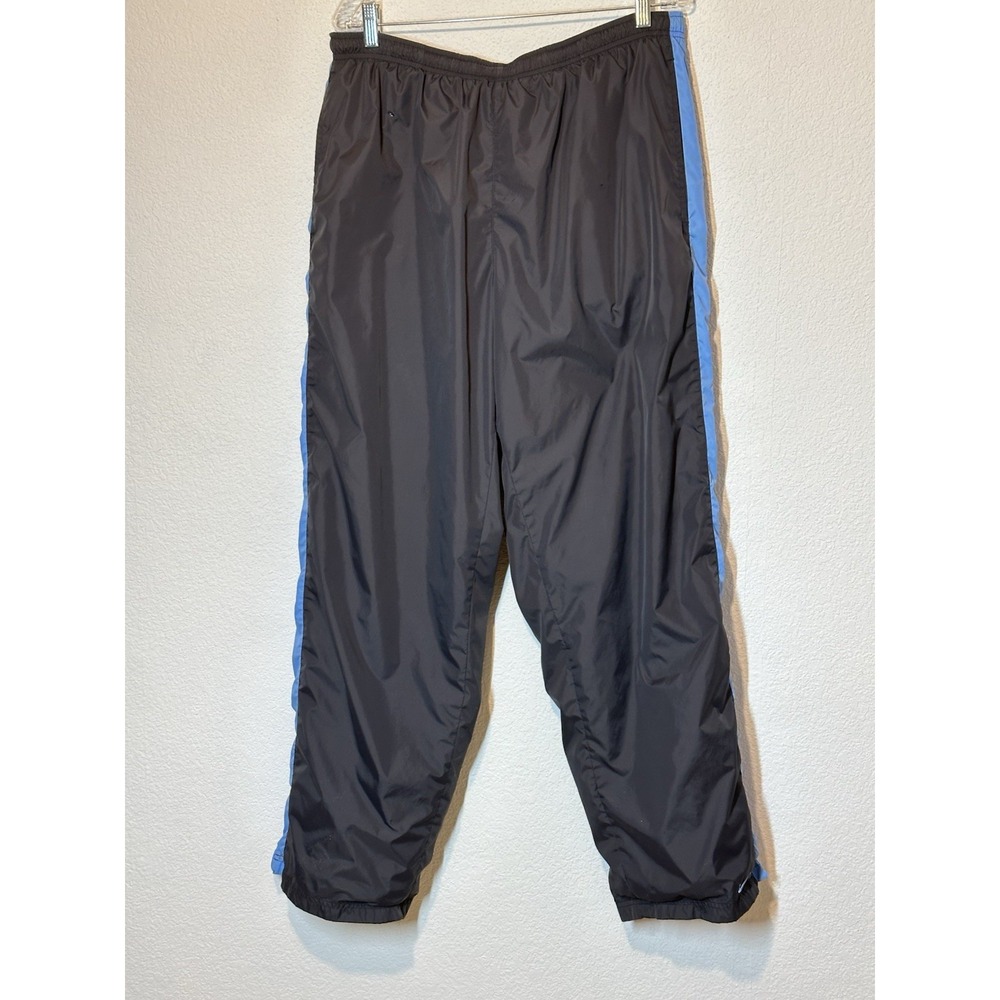 VTG Nike Cotton Lined Track Pants‎ Mens XXL Baggy Windbreaker Ankle Zip Y2K